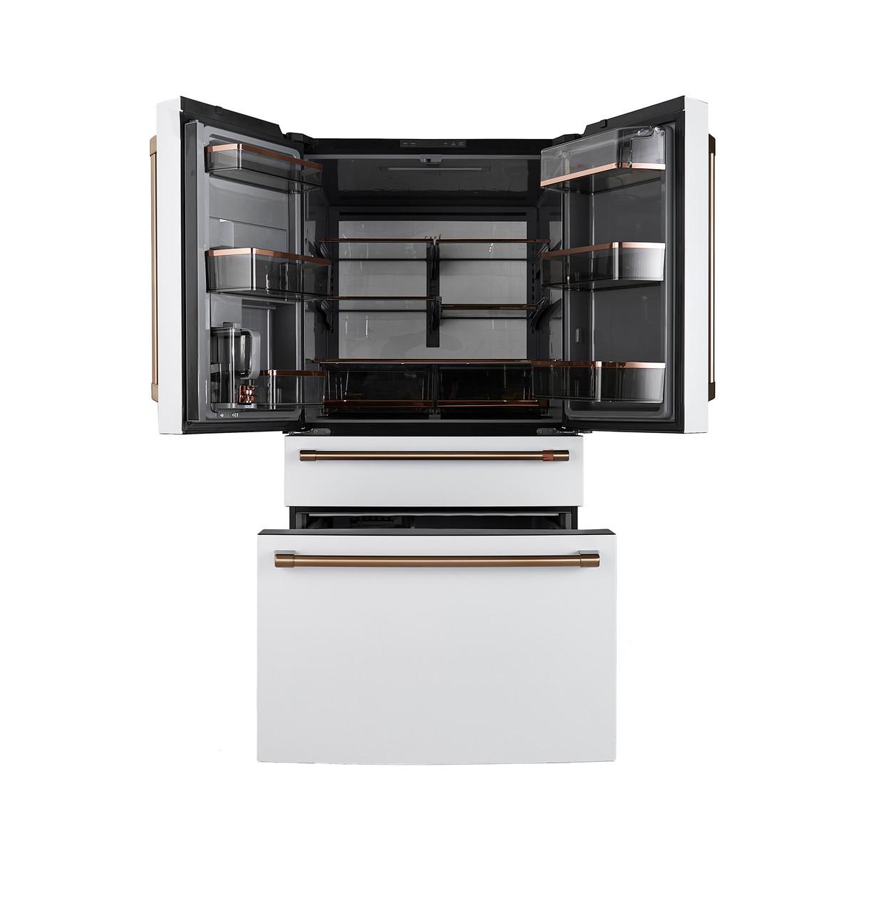 Cafe CGE29DP4TW2 Café™ Energy Star® 28.7 Cu. Ft. Smart 4-Door French-Door Refrigerator With Dual-Dispense Autofill Pitcher