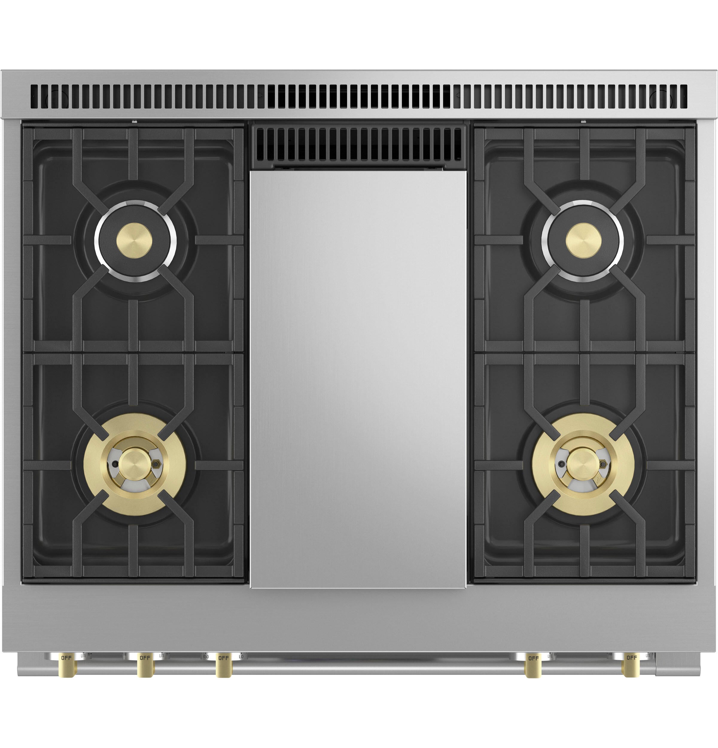 Monogram ZDP364NDTSS Monogram 36" Dual-Fuel Professional Range With 4 Burners And Griddle (Natural Gas)