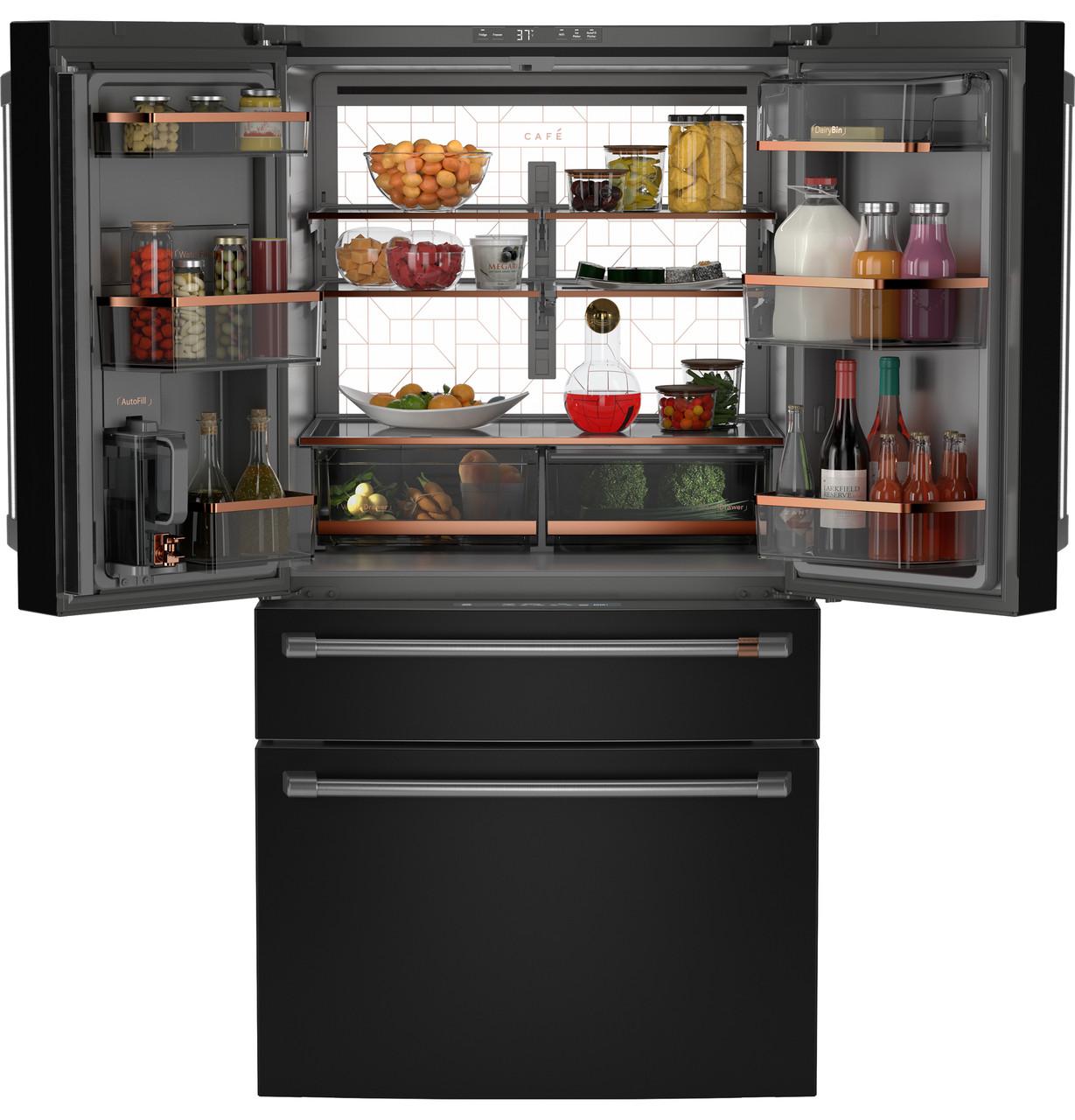 Cafe CGE29DP3TD1 Café™ Energy Star® 28.7 Cu. Ft. Smart 4-Door French-Door Refrigerator With Dual-Dispense Autofill Pitcher