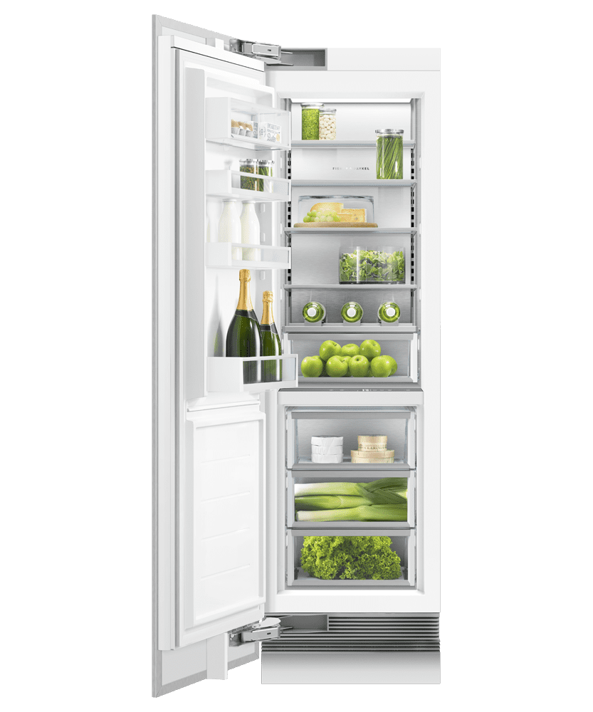 Fisher & Paykel RS2484SLHK1 Integrated Column Refrigerator, 24", Water