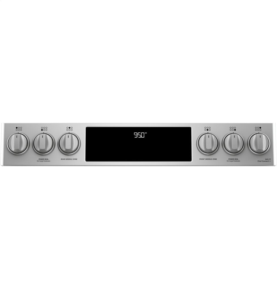 Cafe C2S950P2MS1 Café 30" Smart Slide-In, Front-Control, Dual-Fuel, Double-Oven Range With Convection