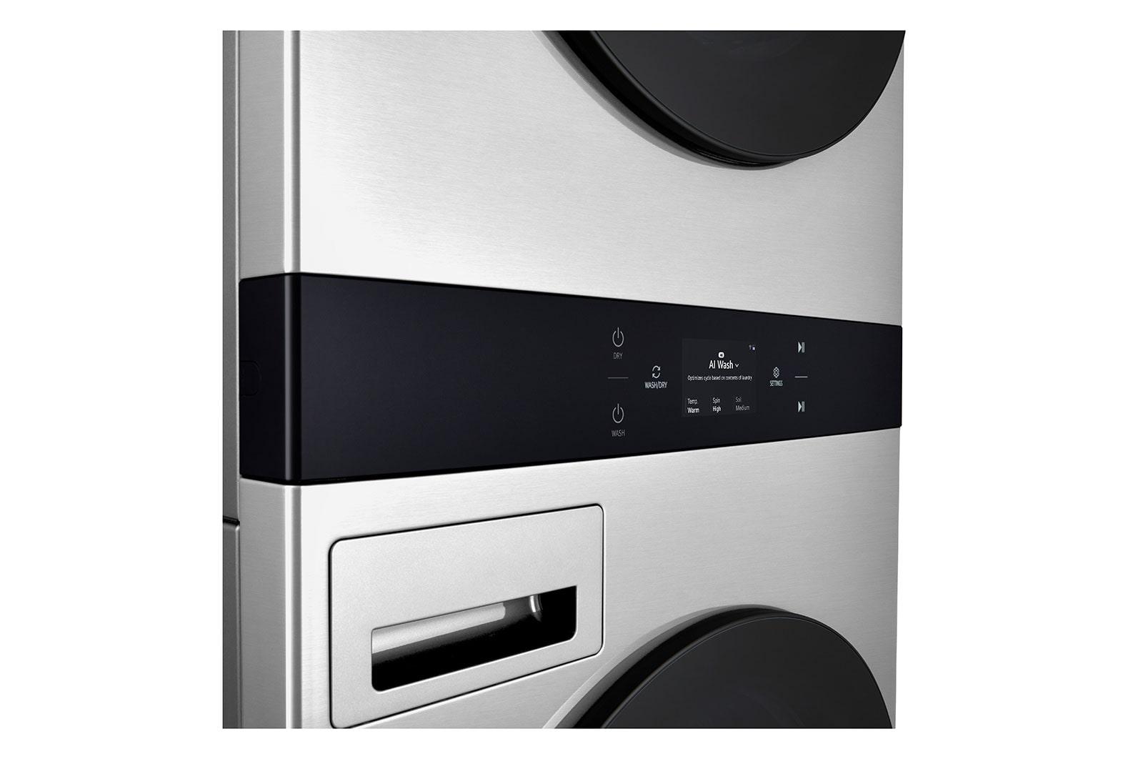 Lg SWWE50N3 Lg Studio Washtower™ Smart Front Load 5.0 Cu. Ft. Washer And 7.4 Cu. Ft. Electric Dryer With Center Control™