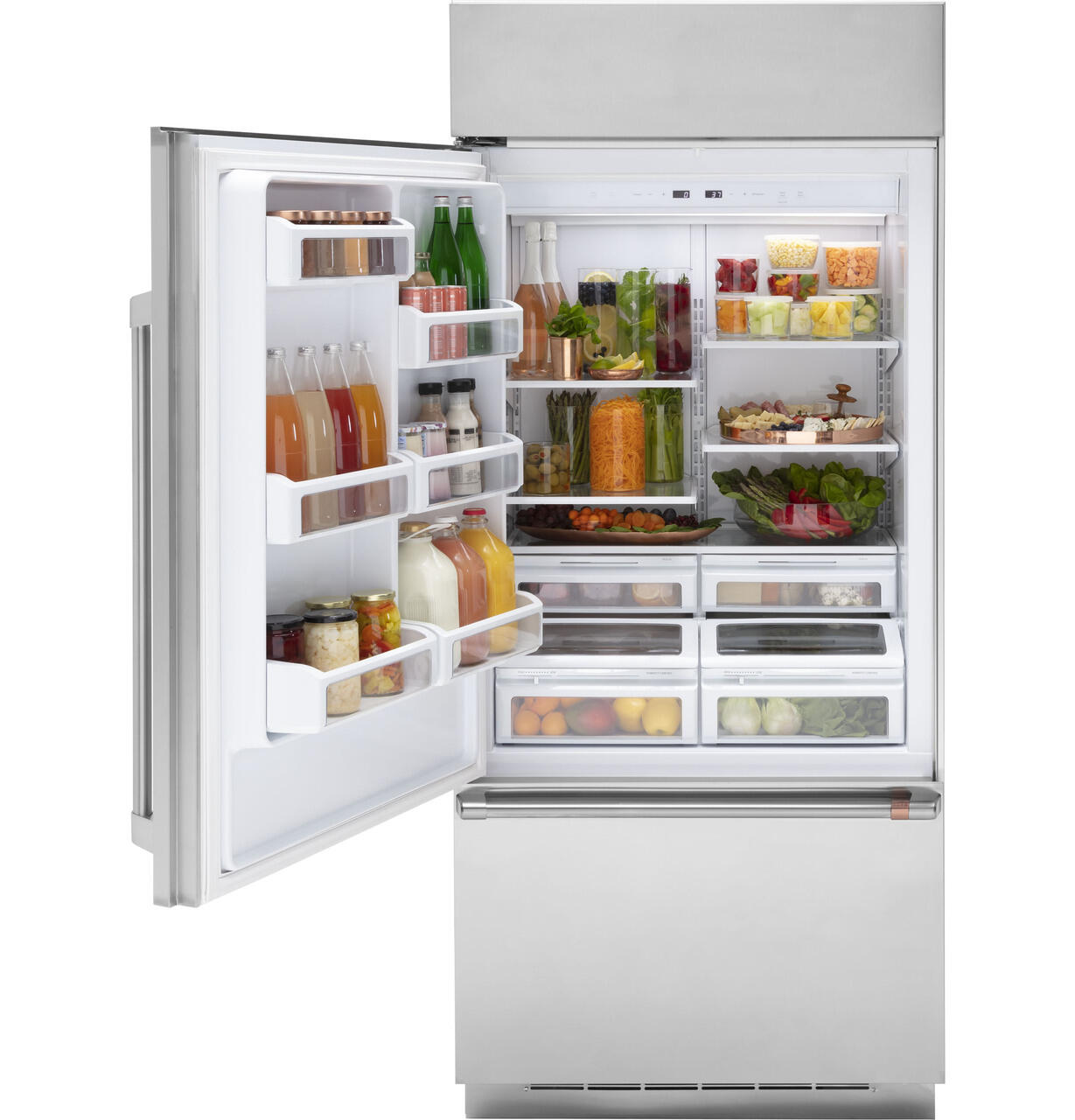 Cafe CDB36LP2RS1 Café™ 21.3 Cu. Ft. Built-In Bottom-Freezer Refrigerator