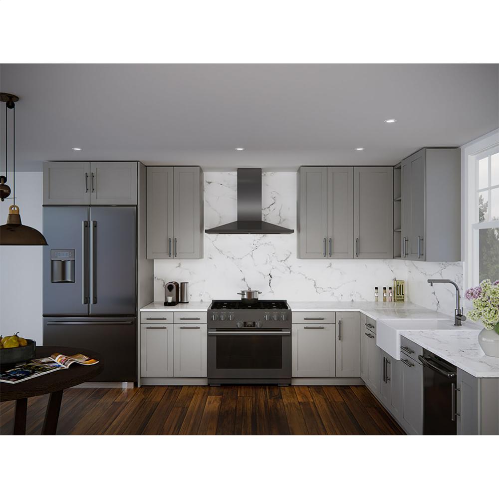 Zephyr ZANE30CBS 30-In. Anzio Chimney-Style Hood In Black Stainless