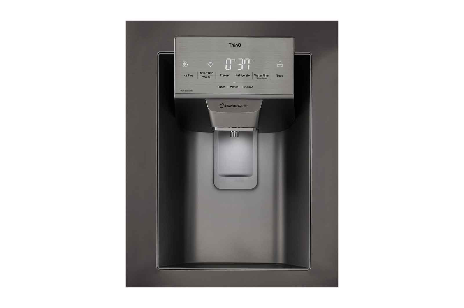Lg LRFS28XBD 28 Cu.Ft 3 Door French Door, Standard Depth, Ice And Water With Single Ice