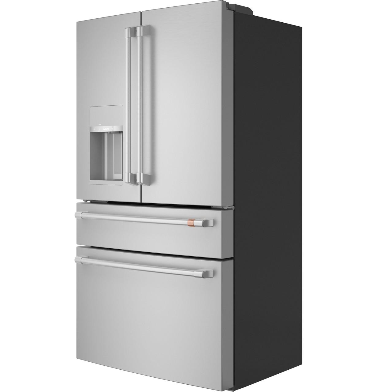Cafe CXE22DP2PS1 Café™ Energy Star® 22.3 Cu. Ft. Smart Counter-Depth 4-Door French-Door Refrigerator