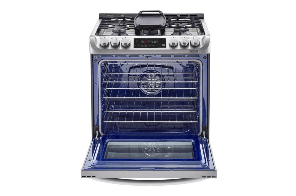 Lg LSD4913ST 6.3 Cu. Ft. Smart Wi-Fi Enabled Dual Fuel Slide-In Range With Probake Convection® And Easyclean®