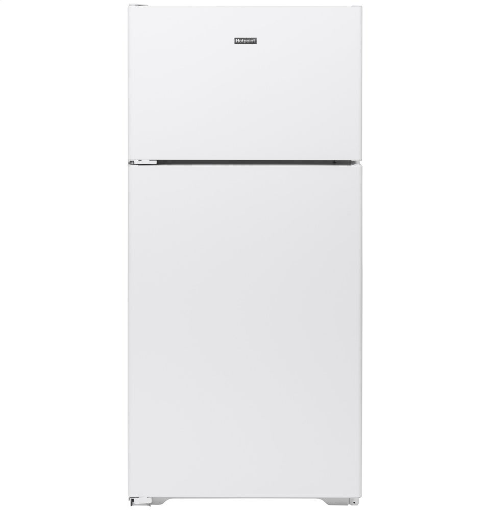 Hotpoint HPS16BTNLWW Hotpoint® 15.6 Cu. Ft. Recessed Handle Top-Freezer Refrigerator