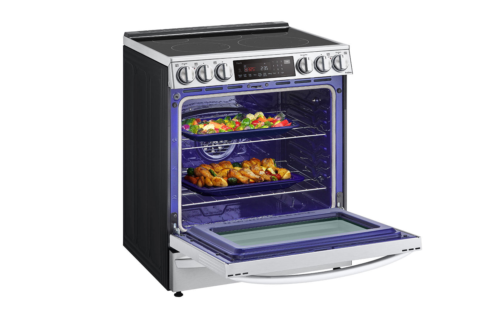 Lg LSEL6337F 6.3 Cu Ft. Smart Wi-Fi Enabled Probake Convection® Instaview® Electric Slide-In Range With Air Fry