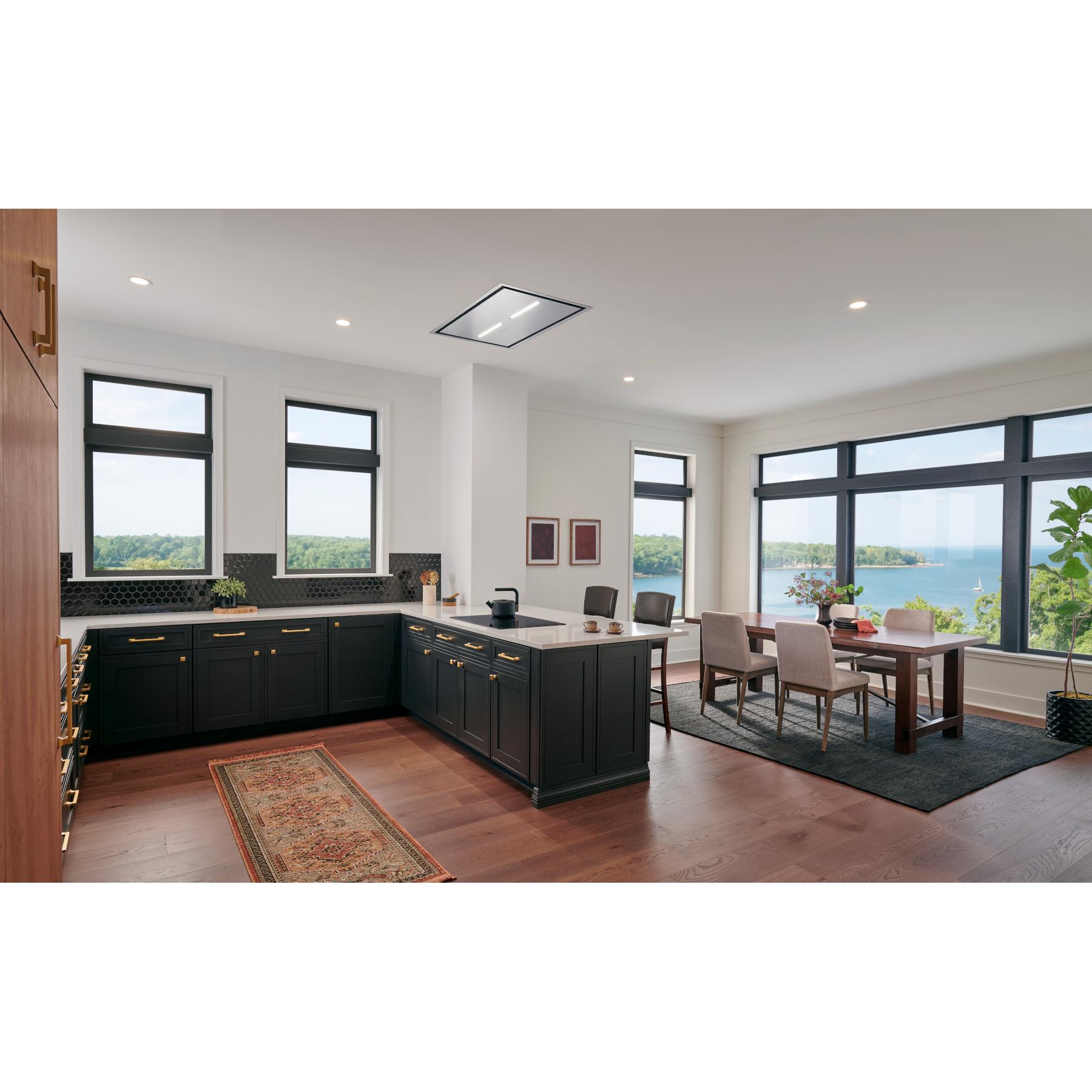 Best Range Hoods HBC143ESS 43-Inch Brushed Stainless Steel Ceiling Mounted Range Hood With Led Light, Choice Of Blowers Sold Separately (Hbc1 Series)