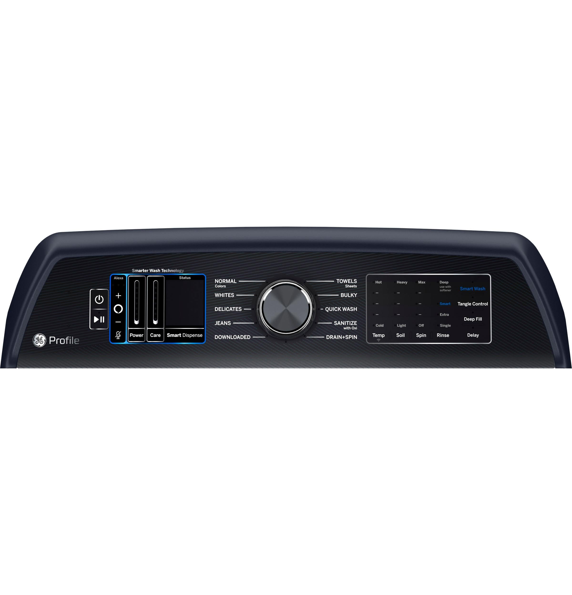 Ge Appliances PTW905BPTRS Ge Profile™ 5.3 Cu. Ft. Capacity Washer With Smarter Wash Technology And Flexdispense™