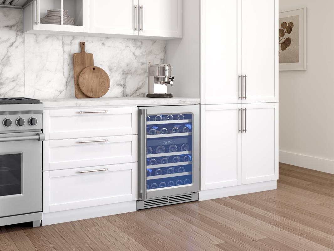 Zephyr PRPW24C02AG 24" Pro Dual Zone Wine Cooler