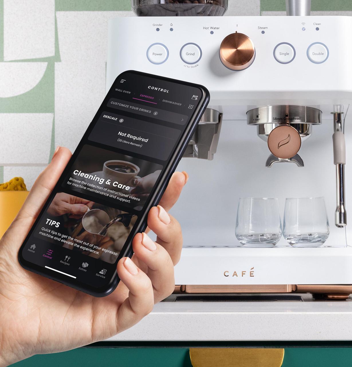 Cafe C7CESAS4RW3 Café™ Bellissimo Semi Automatic Espresso Machine + Frother