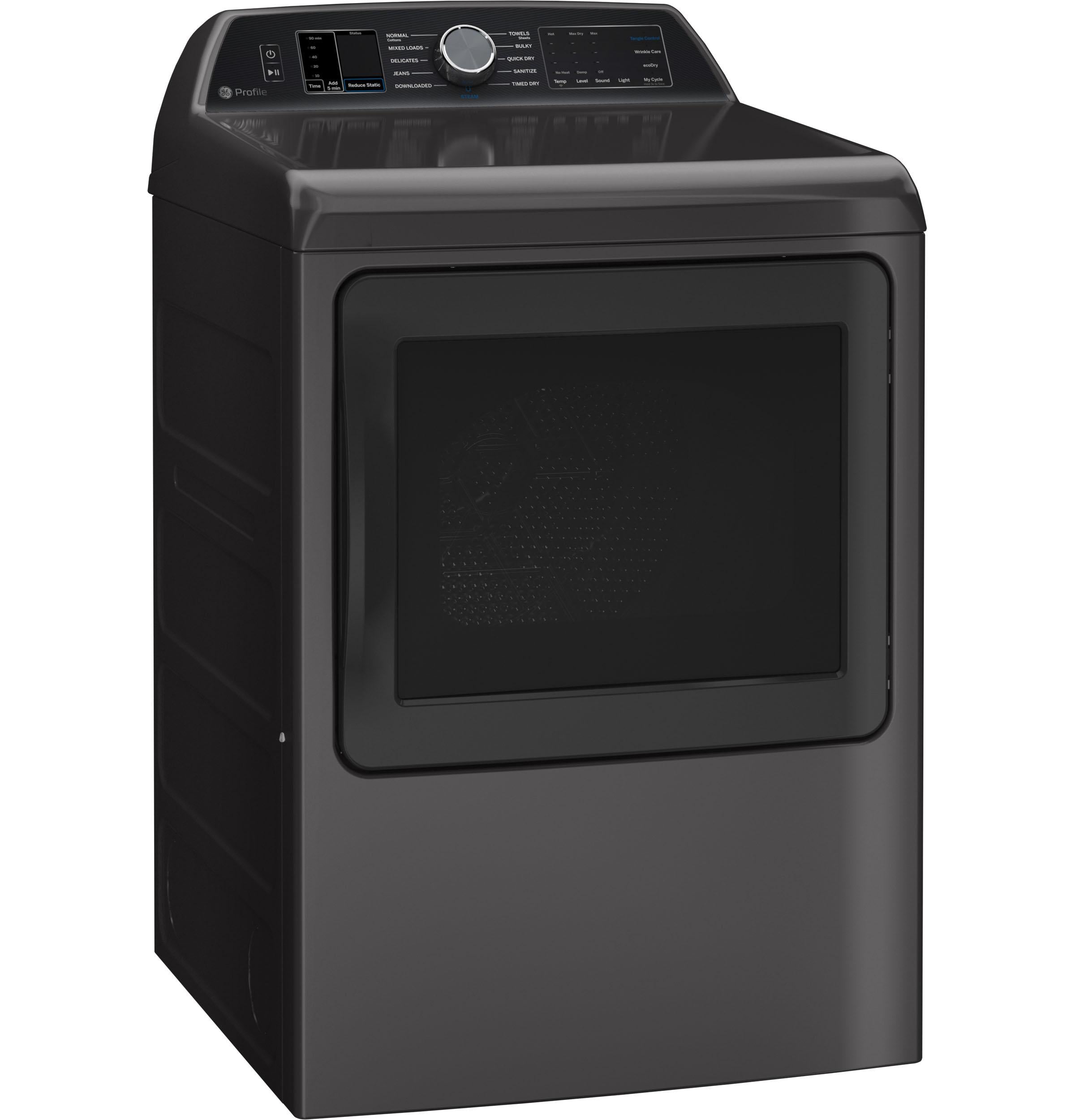 Ge Appliances PTD70EBPTDG Ge Profile™ 7.4 Cu. Ft. Capacity Smart Aluminized Alloy Drum Electric Dryer With Sanitize Cycle And Sensor Dry