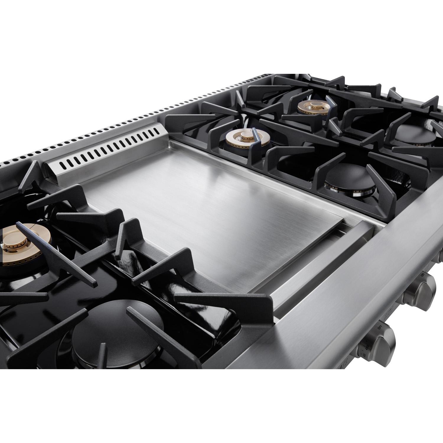 Thor Kitchen HRT4806ULP 48 Inch Professional Gas Rangetop In Stainless Steel - Liquid Propane