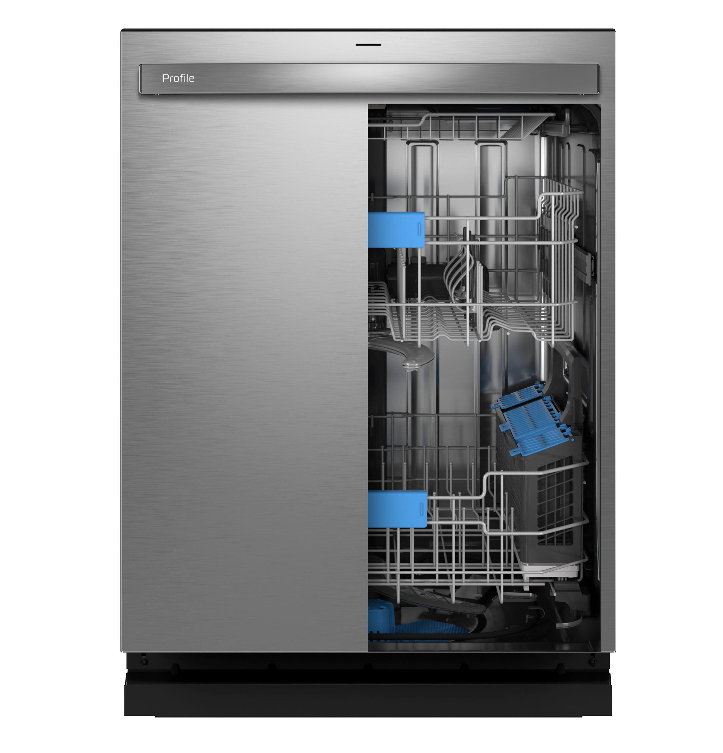 Ge Appliances PDT715SYVFS Ge Profile™ Fingerprint Resistant Top Control With Stainless Steel Interior Dishwasher With Microban™ Antimicrobial Protection With Sanitize Cycle