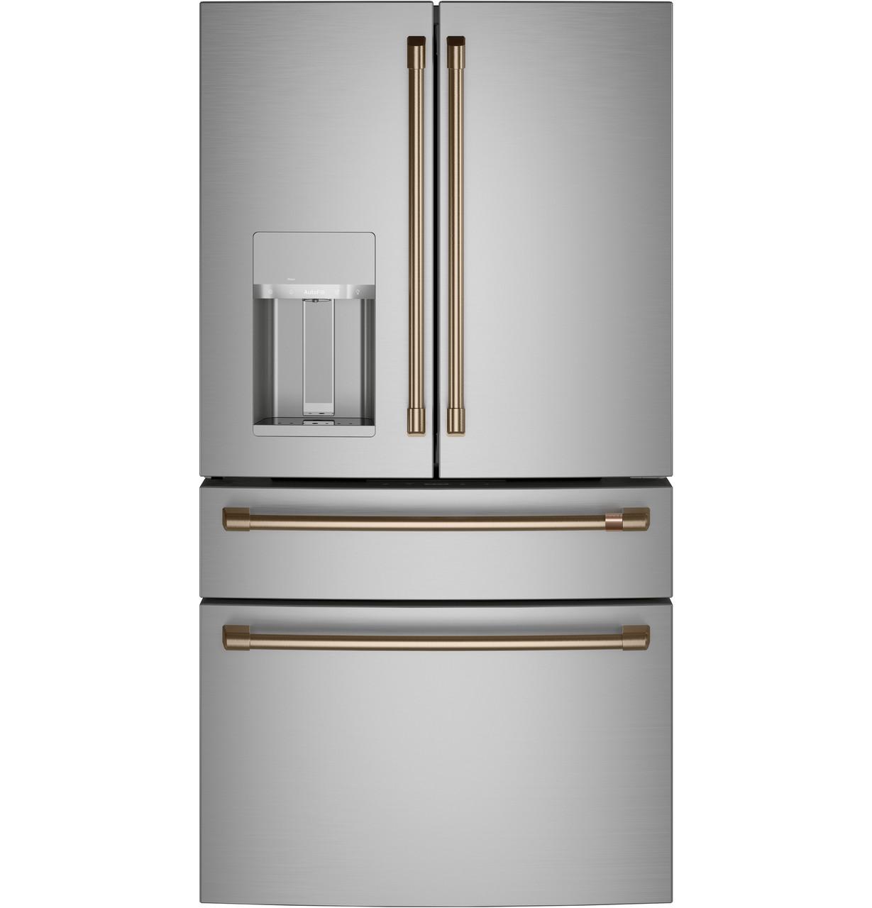Cafe CXE22DP2PS1 Café™ Energy Star® 22.3 Cu. Ft. Smart Counter-Depth 4-Door French-Door Refrigerator