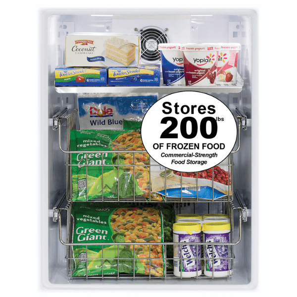 Marvel MLFZ224SS01A 24-In Built-In High-Capacity Freezer With Door Style - Gray