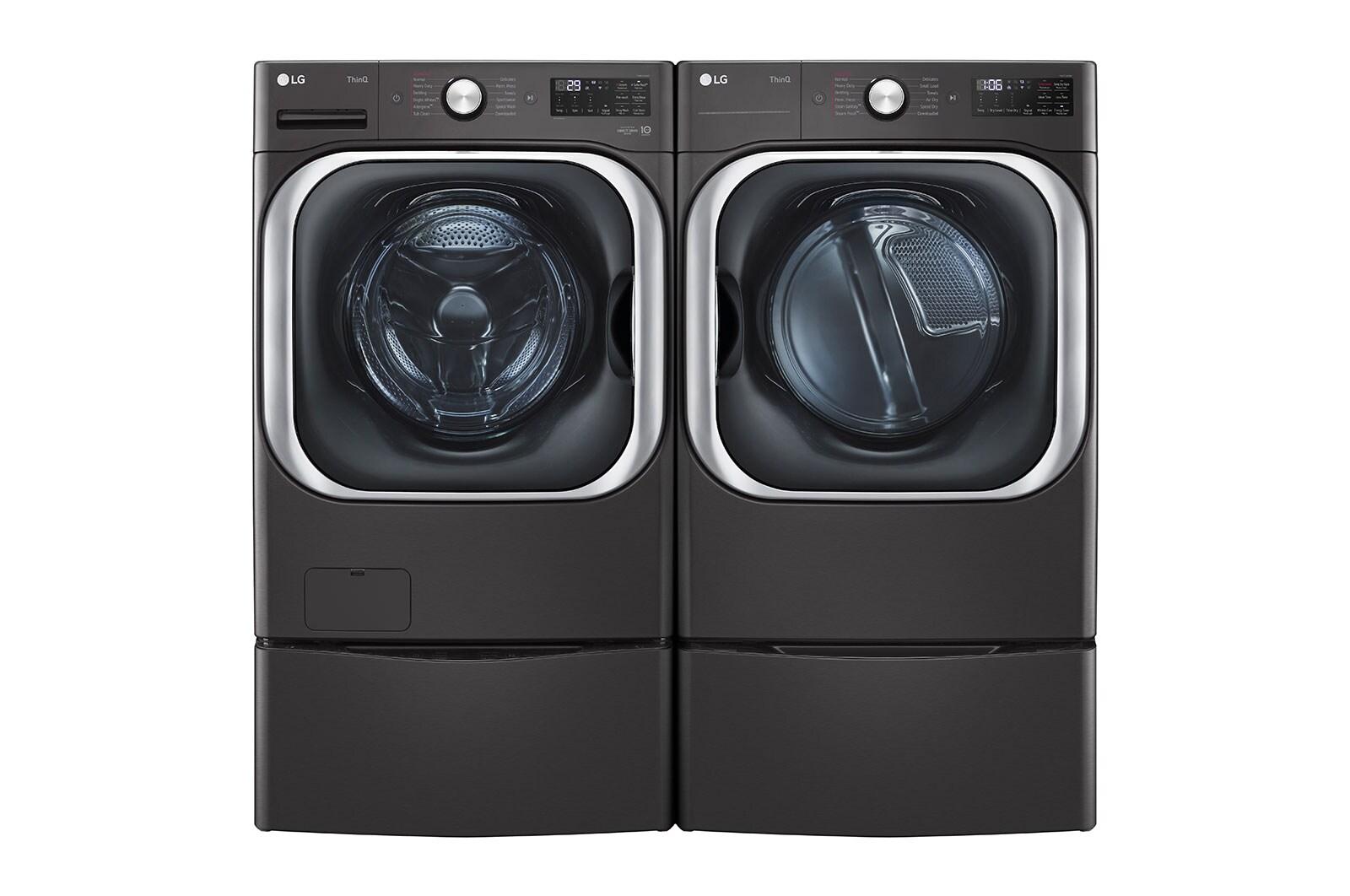 Lg DLGX8901B 9.0 Cu. Ft. Mega Capacity Smart Wi-Fi Enabled Front Load Gas Dryer With Turbosteam™ And Built-In Intelligence