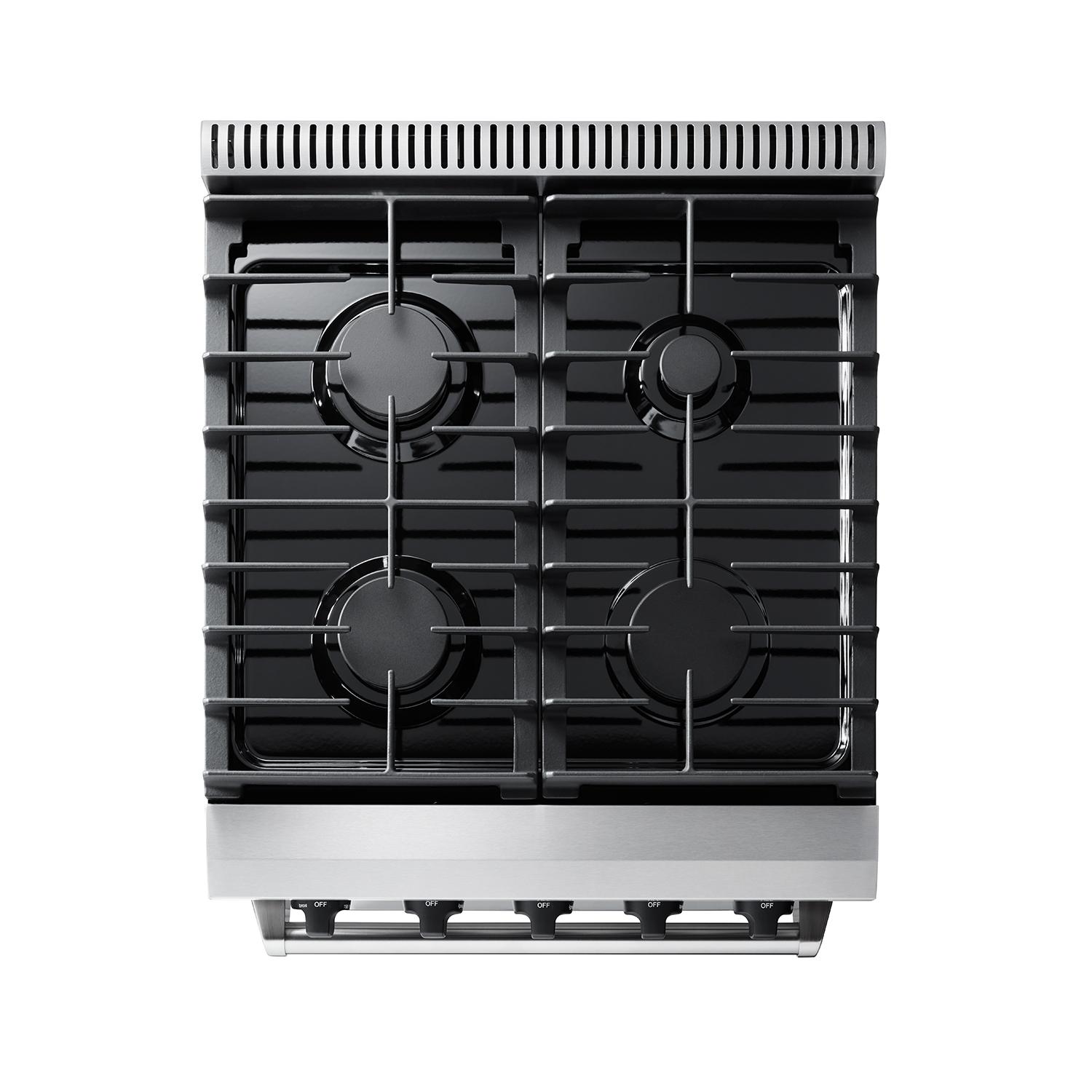 Thor Kitchen LRG2401ULP 24 Inch Freestanding Gas Range In Stainless Steel - Liquid Propane