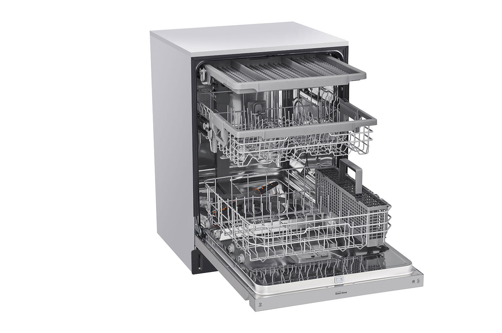 Lg LDFN4542S Front Control Dishwasher With Quadwash™