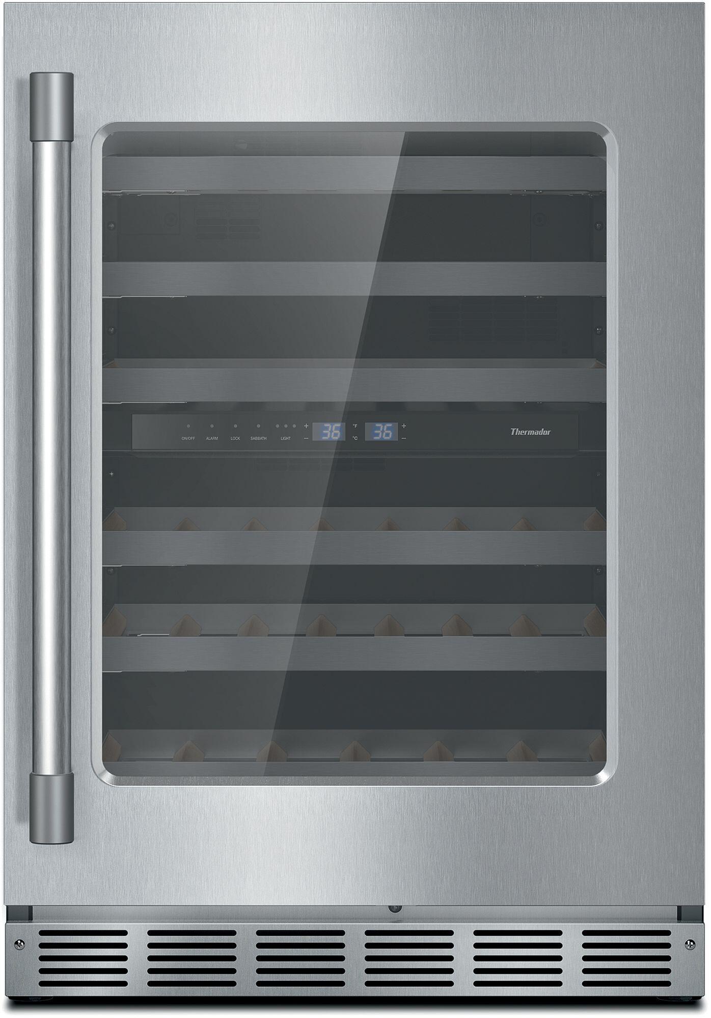 Thermador T24UW925RS Freedom® Wine Cooler With Glass Door 24'' Professional T24Uw925Rs