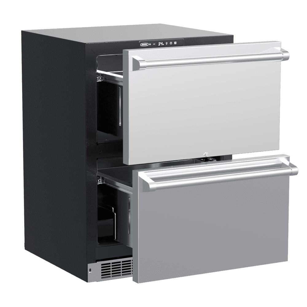Marvel MPDR424SS71A 24-In Professional Built-In Refrigerated Drawers With Adjustable Dividers With Door Style - Stainless Steel