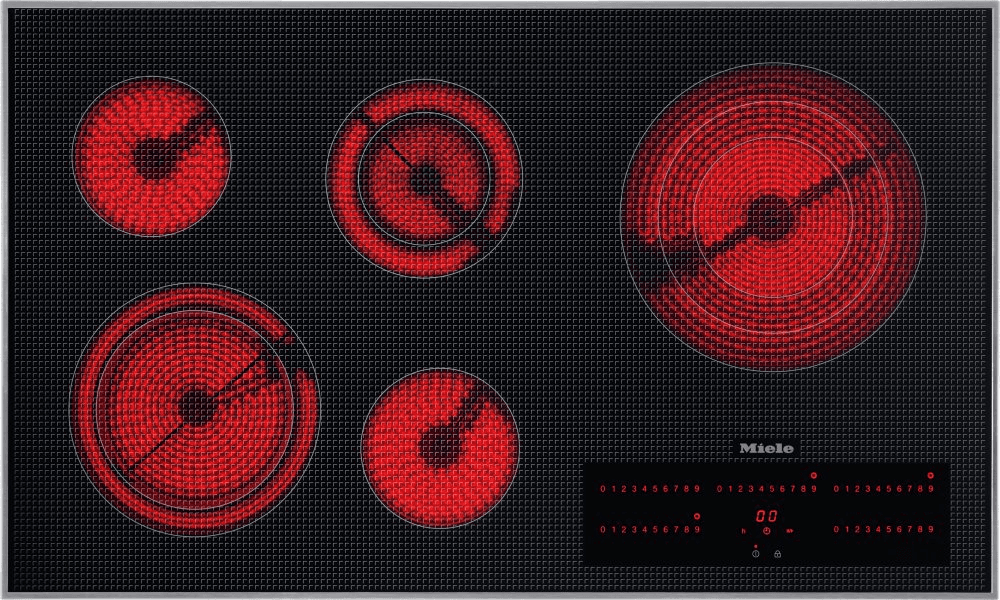 Miele KM5860240V Km 5860 240V - Electric Cooktop With Direct Selection Plus Including Timer For Maximum User Convenience.