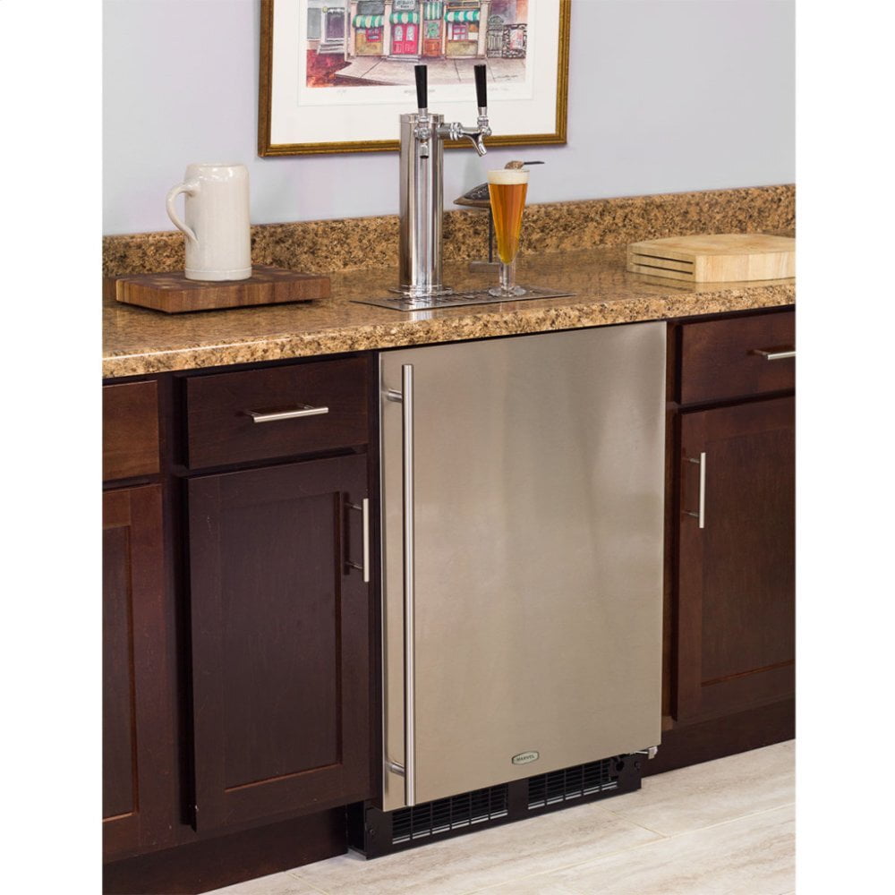 Marvel ML24BSS2RS Marvel Built-In Indoor Single Tap With Stainless Steel Door - Solid Stainless Steel Door - Right Hinge