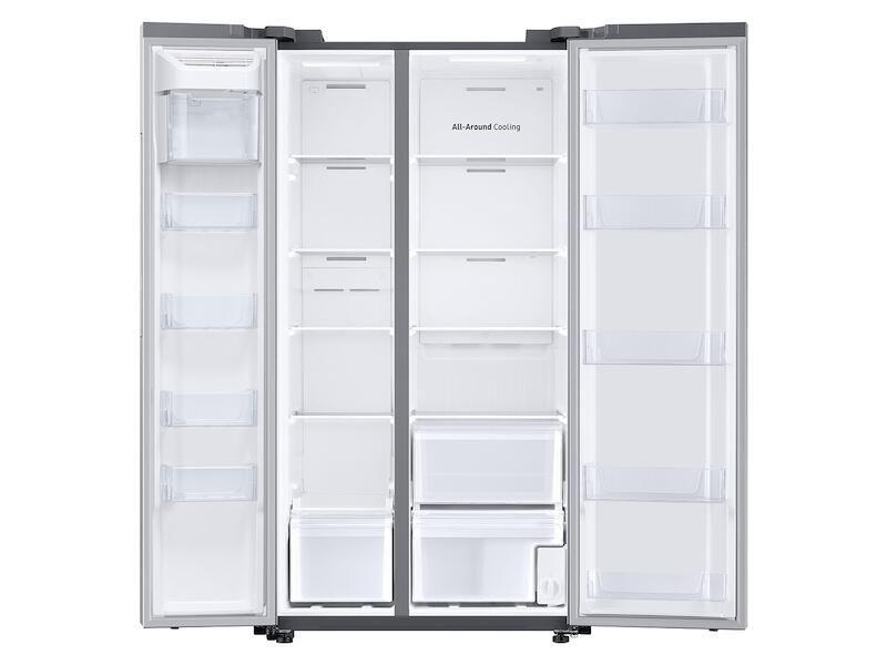 Samsung RS23A500ASR 23 Cu. Ft. Smart Counter Depth Side-By-Side Refrigerator In Stainless Steel