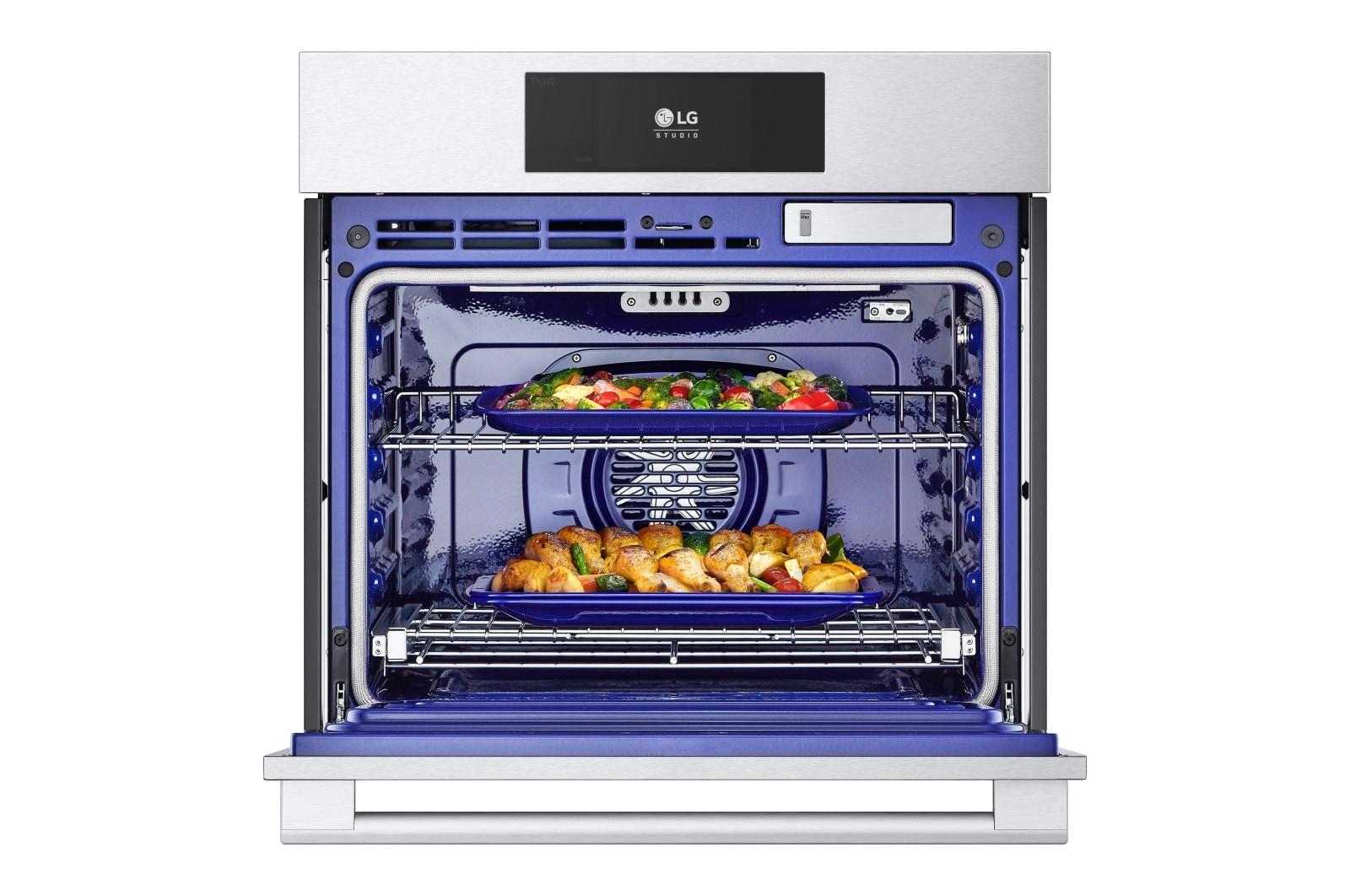 Lg WSES4728F Lg Studio 4.7 Cu. Ft. Smart Instaview® Electric Single Built-In Wall Oven With Air Fry & Steam Sous Vide
