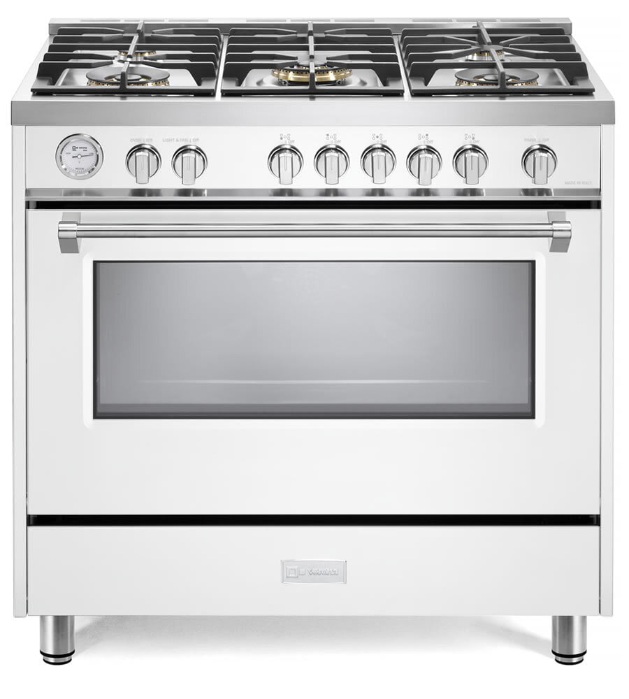 Verona VDFSGG365W White 36" Designer Gas Range