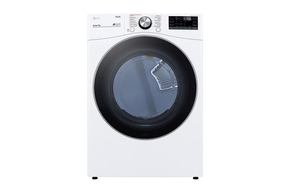 Lg DLGX4201W 7.4 Cu. Ft. Ultra Large Capacity Smart Wi-Fi Enabled Front Load Gas Dryer With Turbosteam™ And Built-In Intelligence