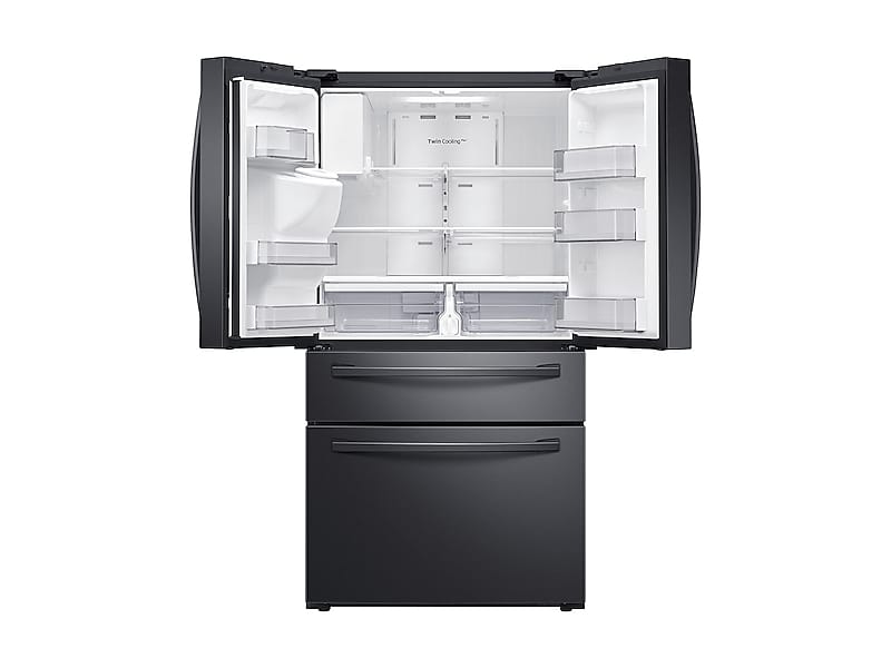 Samsung RF24R7201SG 23 Cu. Ft. Counter Depth 4-Door French Door Refrigerator With Flexzone™ Drawer In Black Stainless Steel