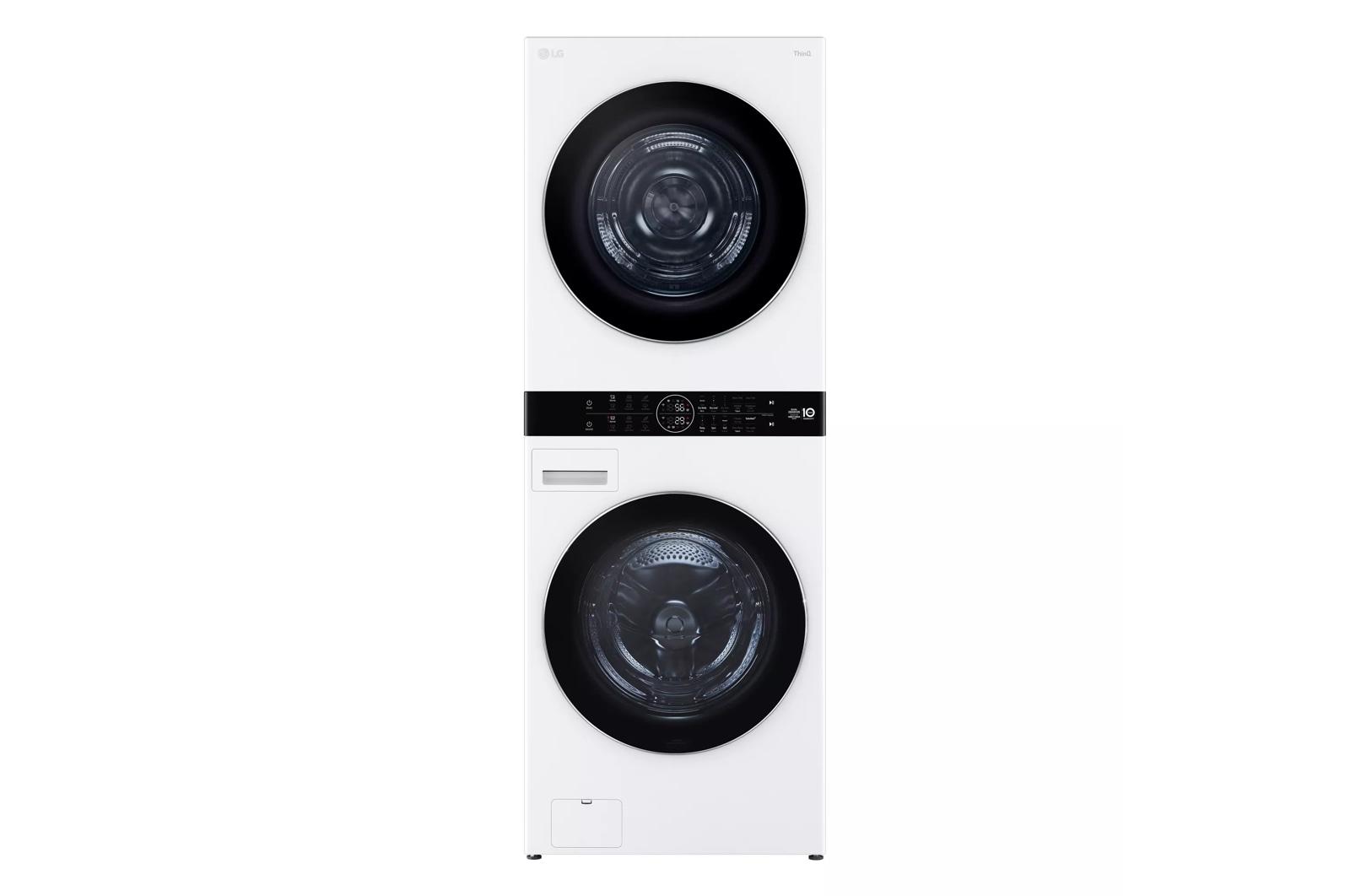 Lg WKHC252HWA Single Unit Lg Washtower™ With Center Control™ 5.0 Cu. Ft. Front Load Washer And 7.8 Cu. Ft. Electric Ventless Heat Pump Dryer
