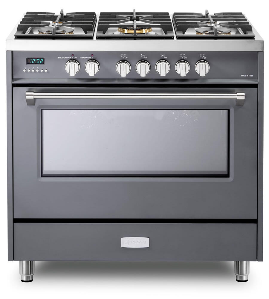 Verona VDFSGE365SG Slate Gray 36" Dual Fuel - Designer Series
