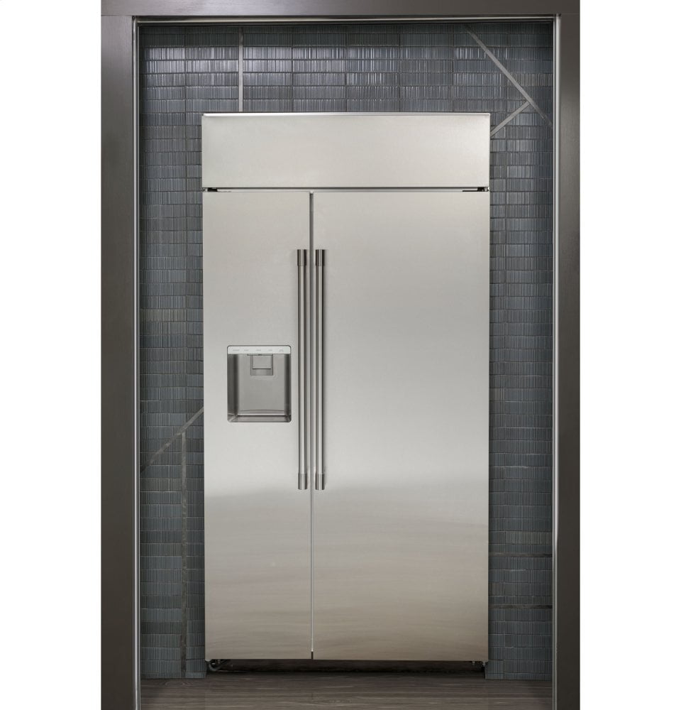 Monogram ZISS360DNSS Monogram 36" Smart Built-In Side-By-Side Refrigerator With Dispenser
