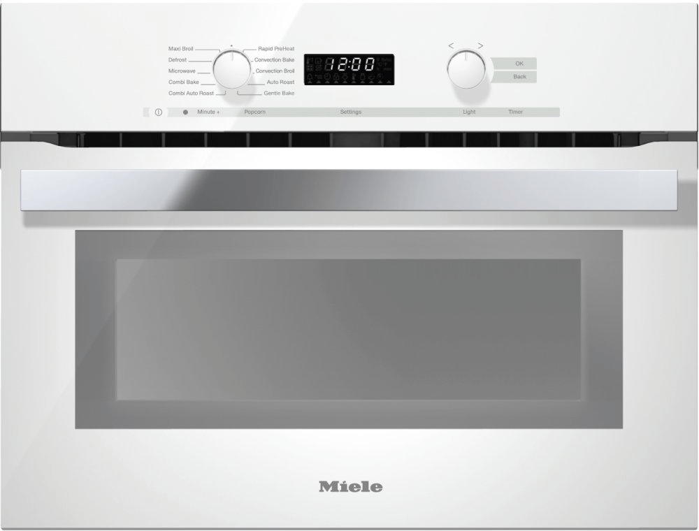 Miele H6200BMAMBRILLIANTWHITE H 6200 Bm Am - 24 Inch Speed Oven With Electronic Clock/Timer And Combination Modes For Quick, Perfect Results.