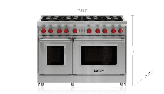 Wolf GR488 48" Gas Range - 8 Burners
