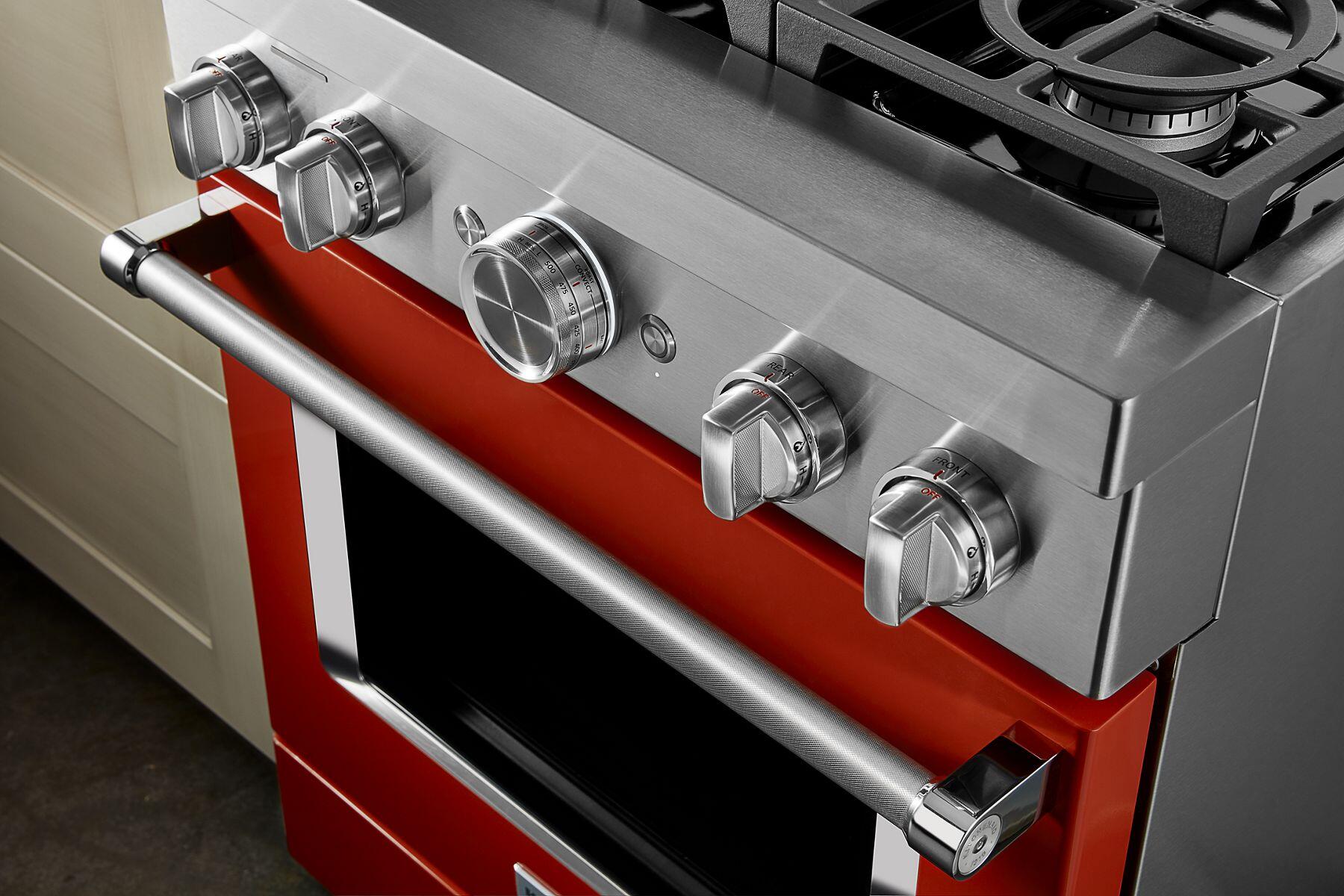 Kitchenaid KFDC500JSC Kitchenaid® 30'' Smart Commercial-Style Dual Fuel Range With 4 Burners - Scorched Orange