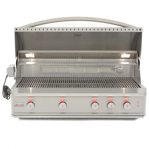 Blaze Grills BLZ4PRONG Blaze Professional 44-Inch 4 Burner Built-In Gas Grill With Rear Infrared Burner - Natural Gas