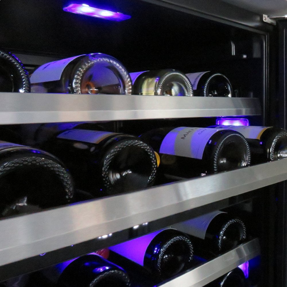 Xo Appliance XOU24WDZGSL 24In Wine Cellar 2 Zone Ss Glass Lh
