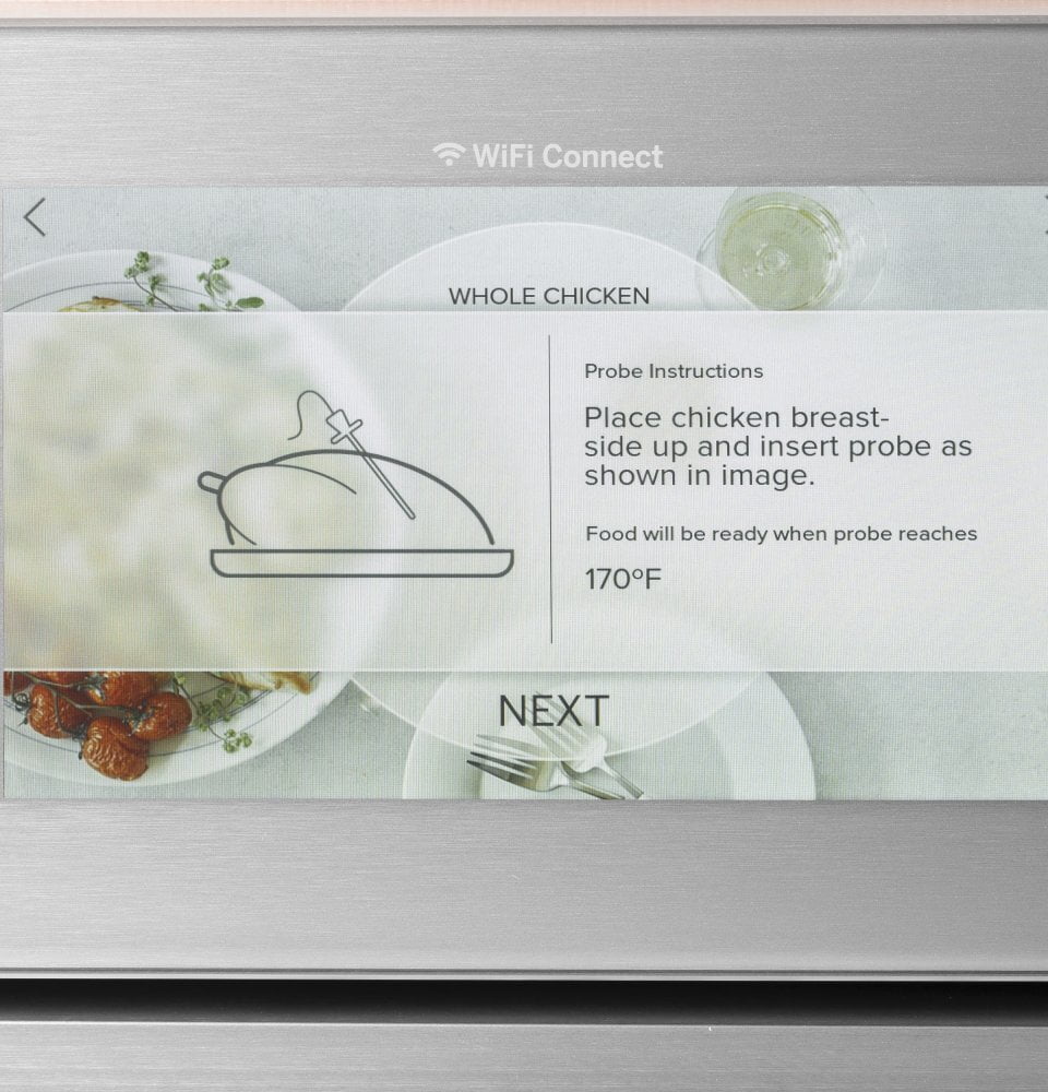 Cafe CTS70DM2NS5 Café 30" Smart Single Wall Oven With Convection In Platinum Glass