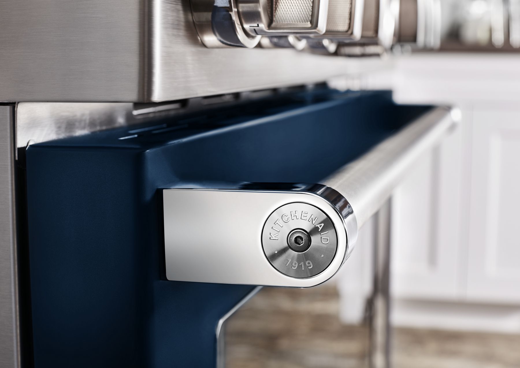Kitchenaid KFGC558JIB Kitchenaid® 48'' Smart Commercial-Style Gas Range With Griddle - Ink Blue