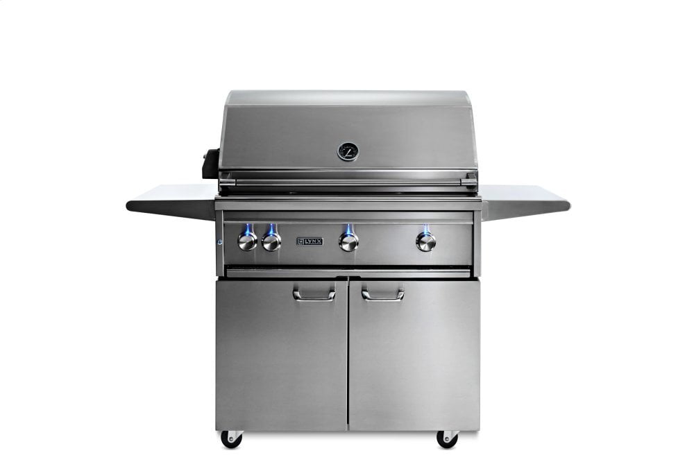 Lynx LF36ATRFLP 36" Freestanding All Trident Grill W/ Flametrak And Rotisserie Lp