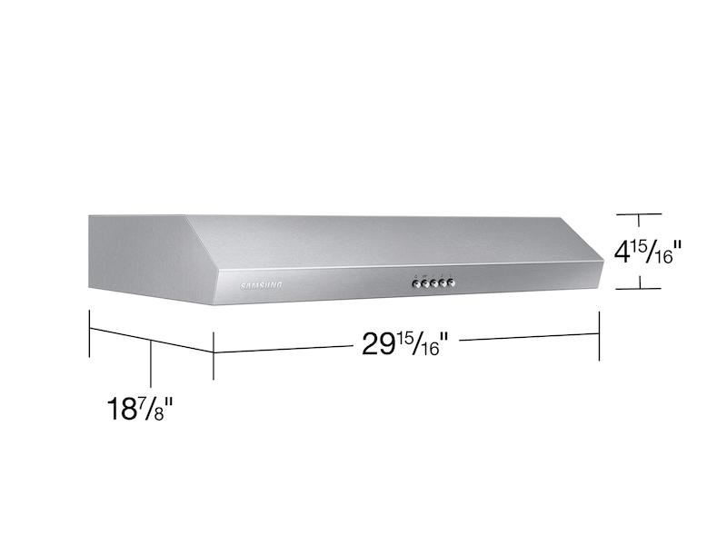 Samsung NK30B3500US 30" Under Cabinet Hood In Stainless Steel