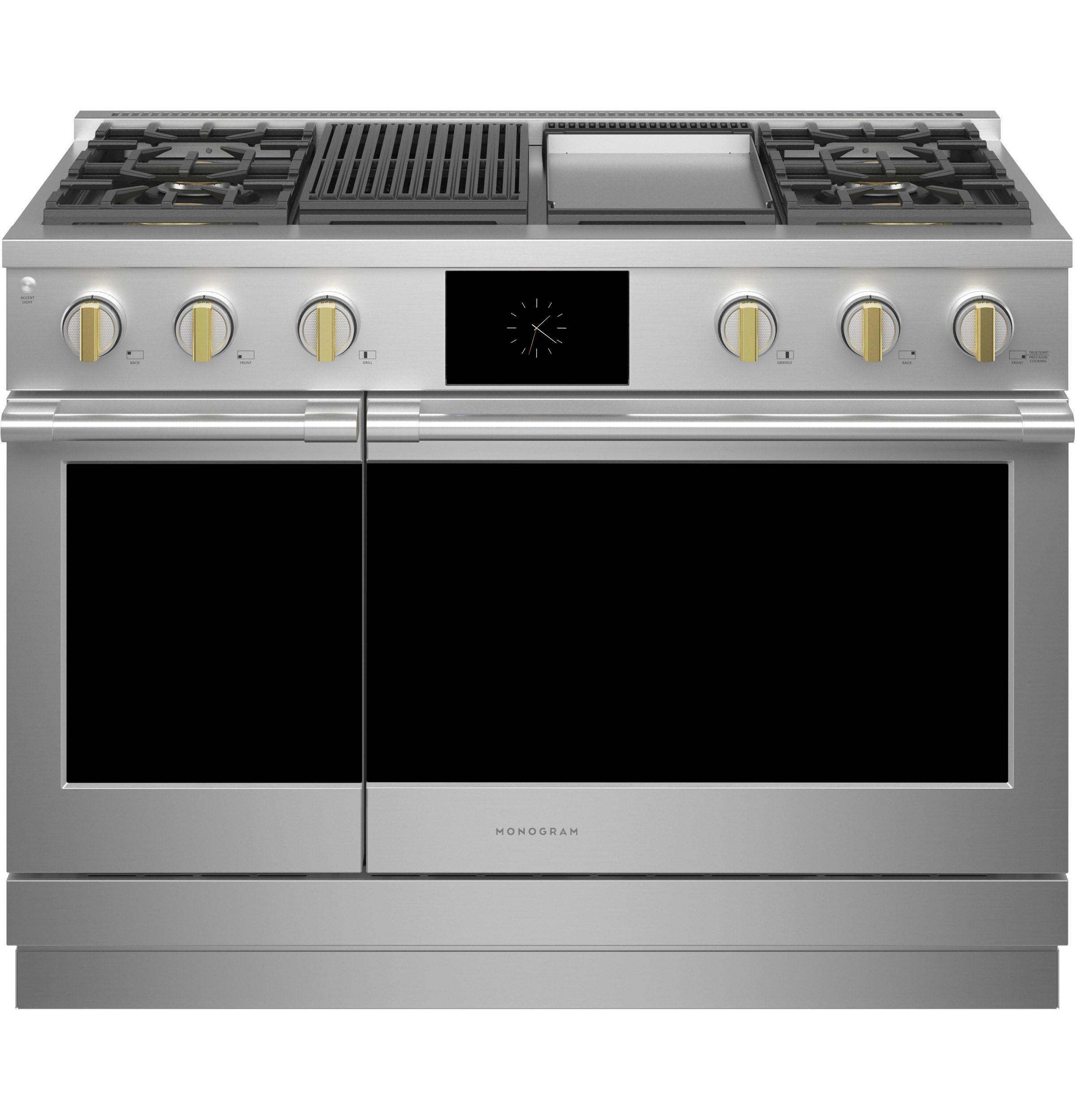 Monogram ZDP484NGTSS Monogram 48" Dual-Fuel Professional Range With 4 Burners, Grill, And Griddle