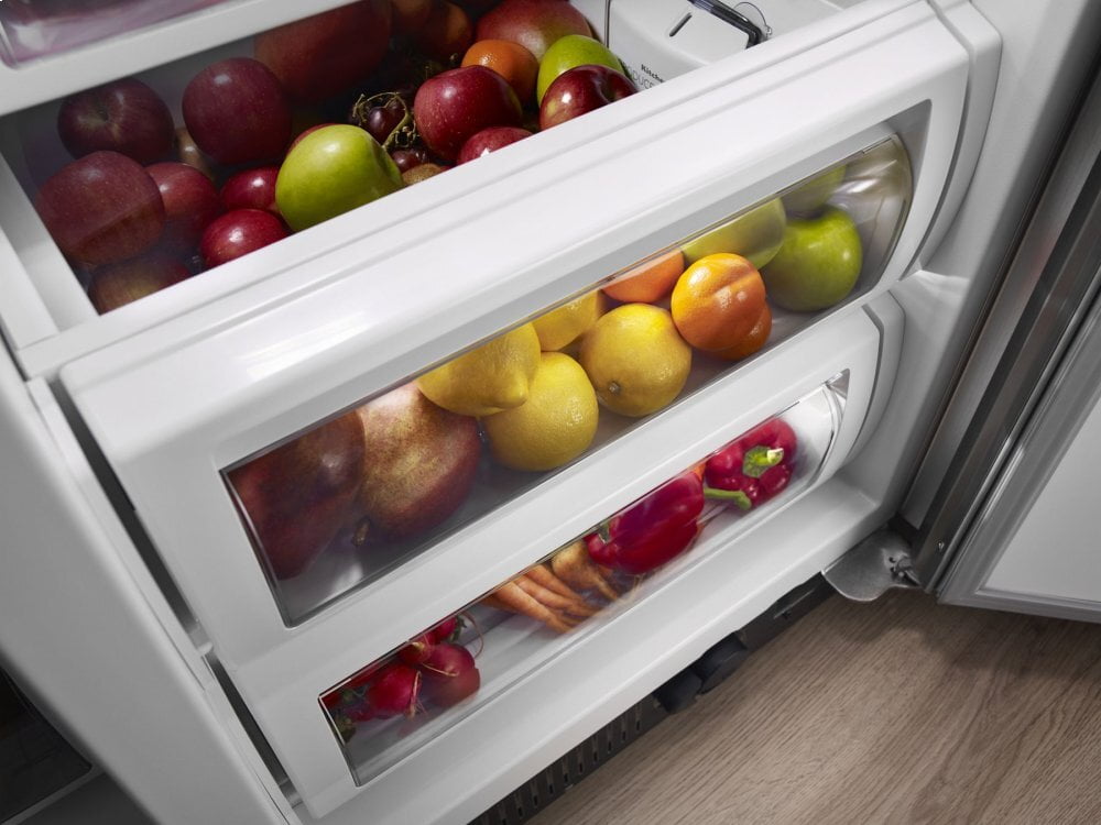 Kitchenaid KBSN602ESS 25.5 Cu. Ft 42-Inch Width Built-In Side By Side Refrigerator With Printshield™ Finish - Stainless Steel With Printshield™ Finish