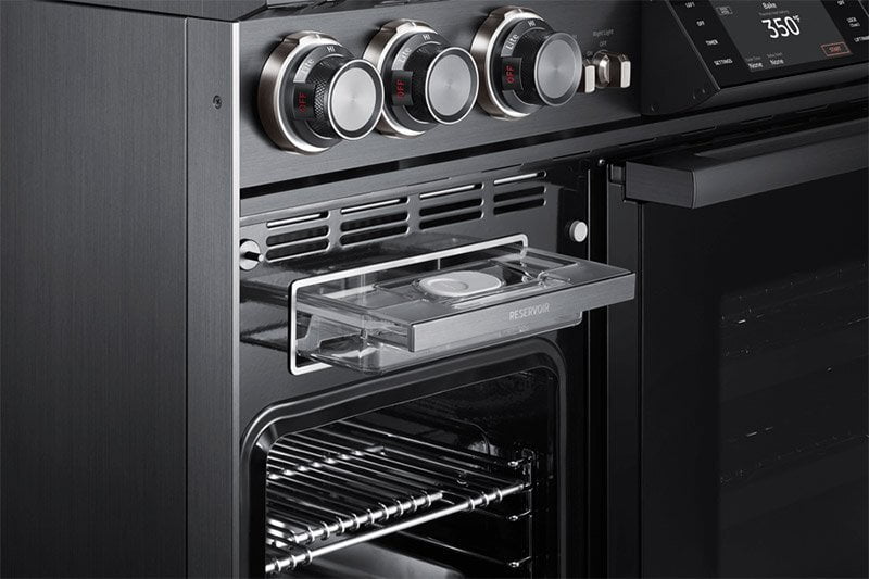 Dacor DOP48M96DLS 48" Pro Dual-Fuel Steam Range, Silver Stainless Steel, Natural Gas