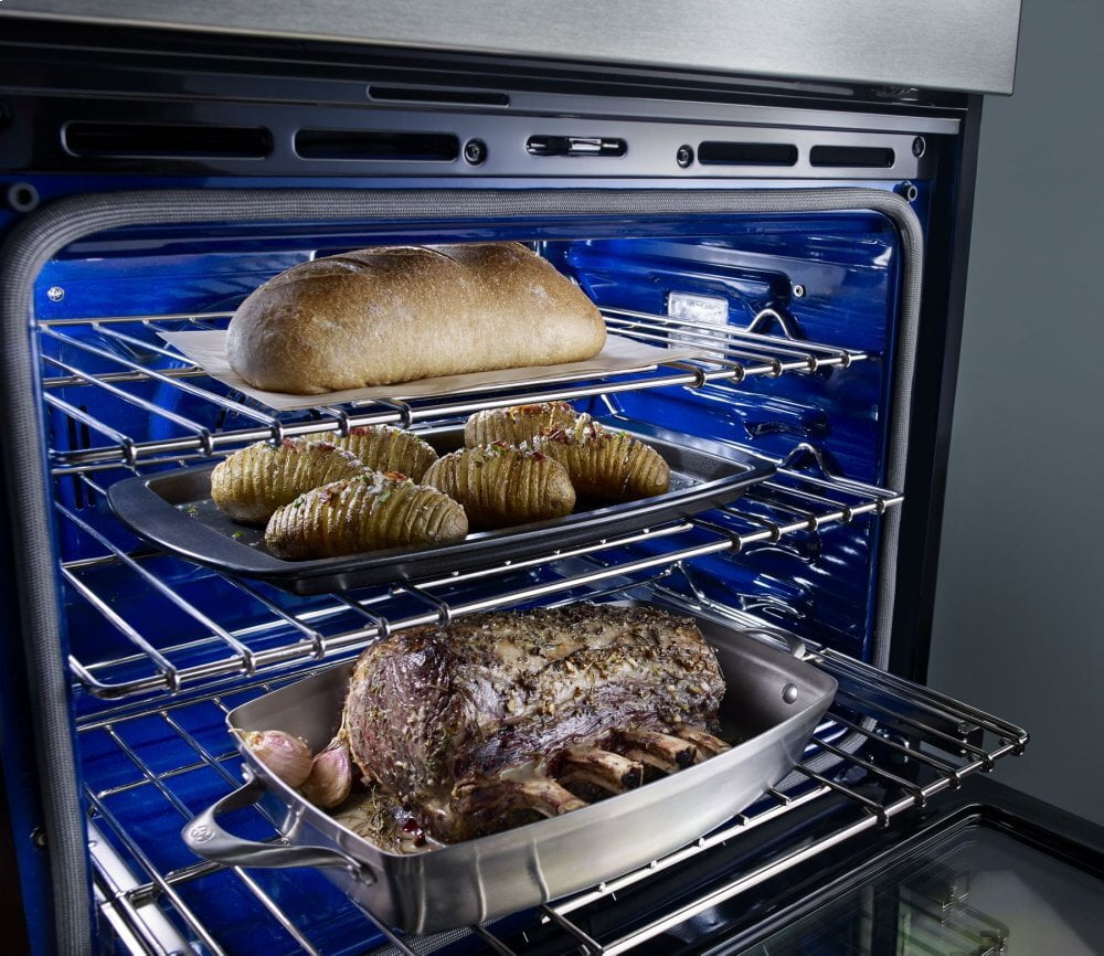 Kitchenaid KOCE500EBL 30" Combination Wall Oven With Even-Heat™ True Convection (Lower Oven) - Black